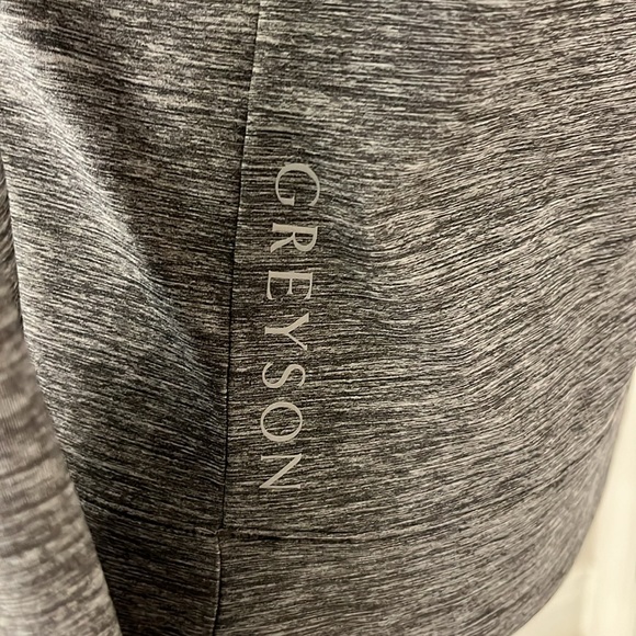 NWT Greyson Quarter Zip in Smoke Heather Size L - Picture 4 of 9